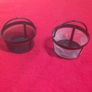 2 Mini Basket Coffee Filters - 1 Brand New & 1 Gently Used - Save $